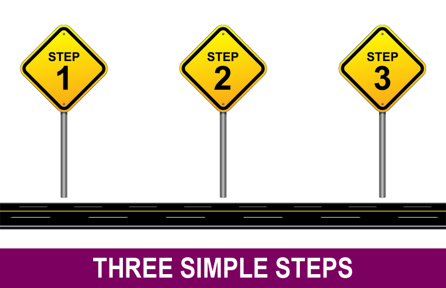 Three Simple Steps